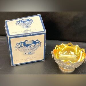 Vintage Leonard No. 963 Monteith Ornate Silver Bowl In It’s Original Box - Japan